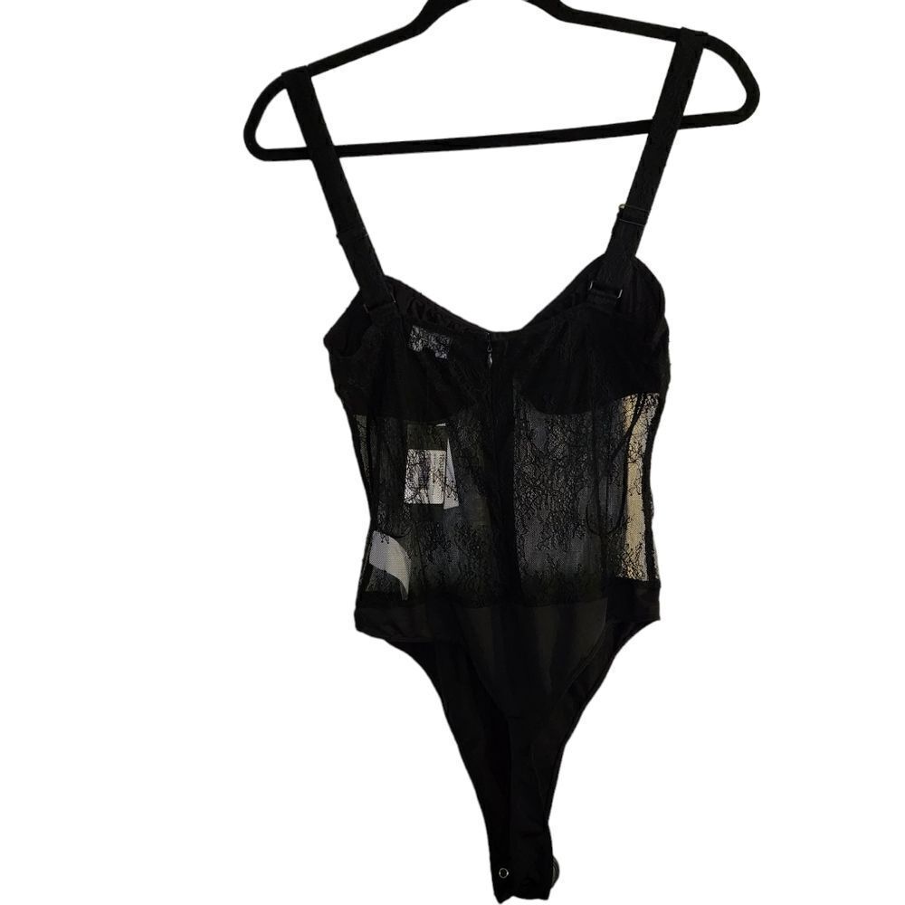 Danielle Bernstein Lace Thong Bodysuit Size 10